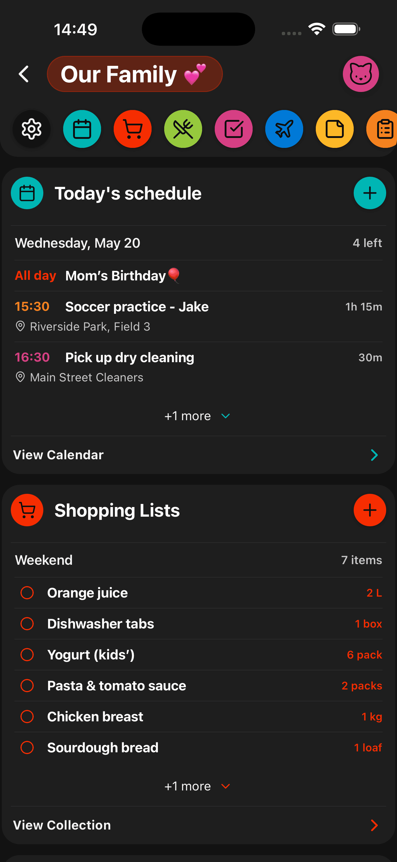Inspo shopping lists